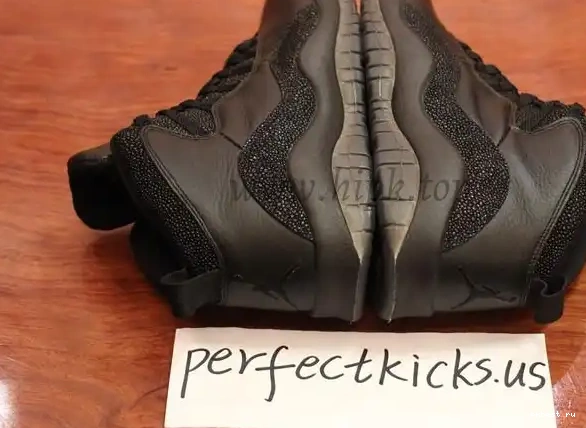 black best Air Jordan X Authentic version Ovo 0601
